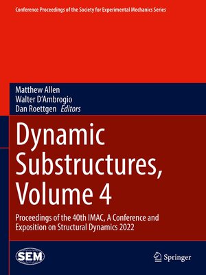 cover image of Dynamic Substructures, Volume 4